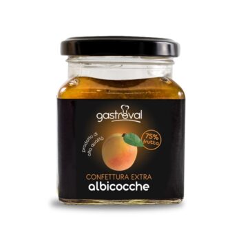 vasetto di marmellata alle albicocche