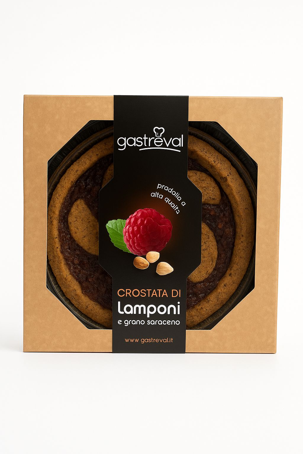 Crostata di lamponi e grano saraceno 400 g